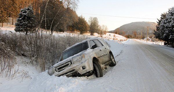 Car Struck in the Snow