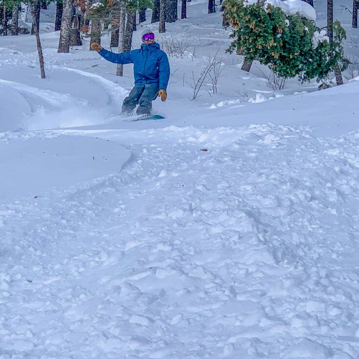 Mike Hardaker Snowboarding Snow King