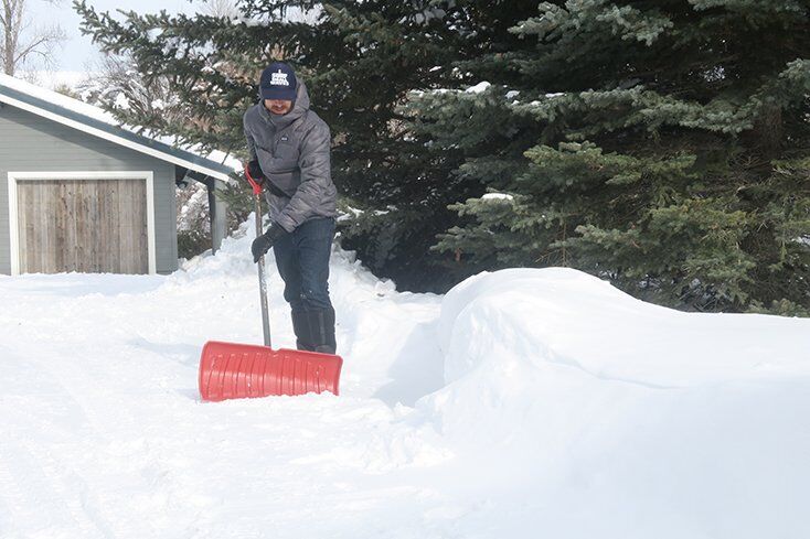 Shoveling Driveway Snow