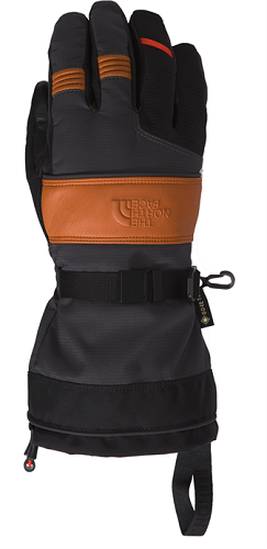 The North Face Montana Pro Ski and Snowboard Gloves Brown and Leather