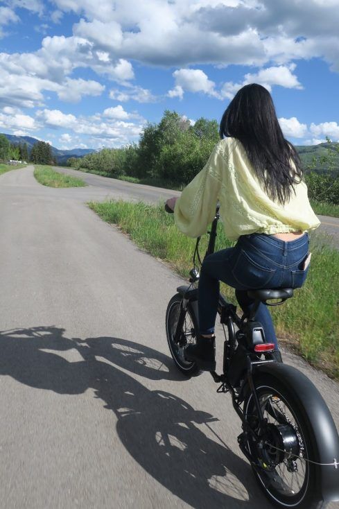 Riding Rad E-Bike on Pathways