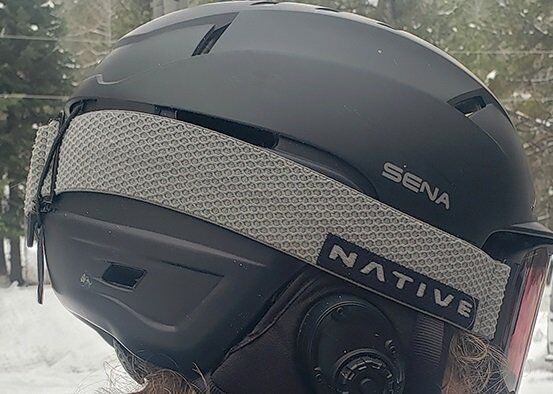 Sena Latitude casque de ski avec haut-parleurs et microphone intégrés,  intercom Bluetooth à quatre voies, communication mains libres, écouter de  la