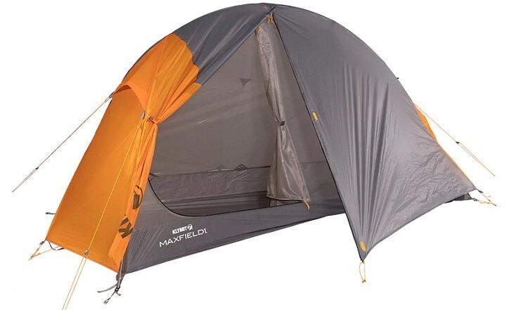 Grey and Orange Backpacking Tent