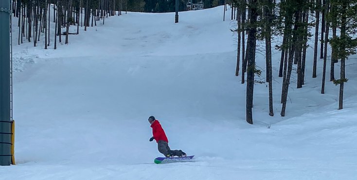 Toe Side Snowboard Turn
