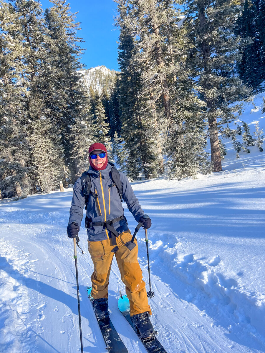 Man Ski Touring