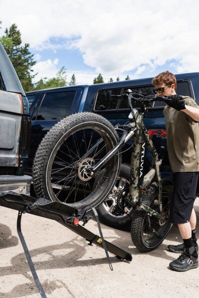 Destination E, Bike Rack with Ramp for Electric Bikes