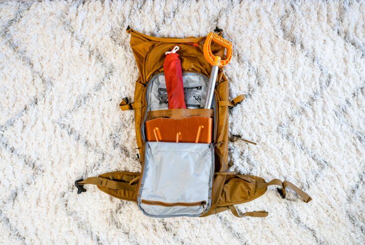 Inside of Avalanche Backpack