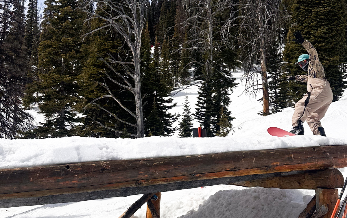 Ollie on Snowboard