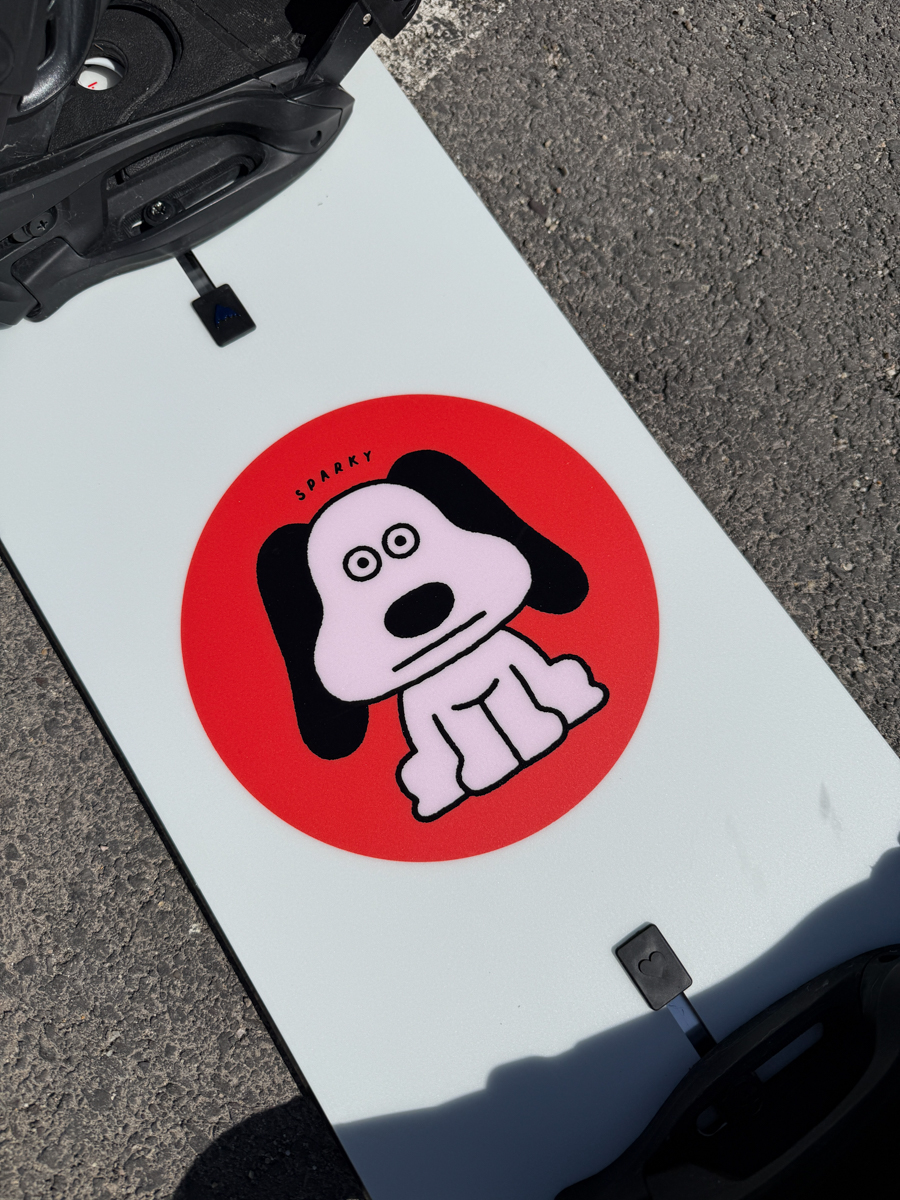 Peko Asano Art Snowboard Sparky