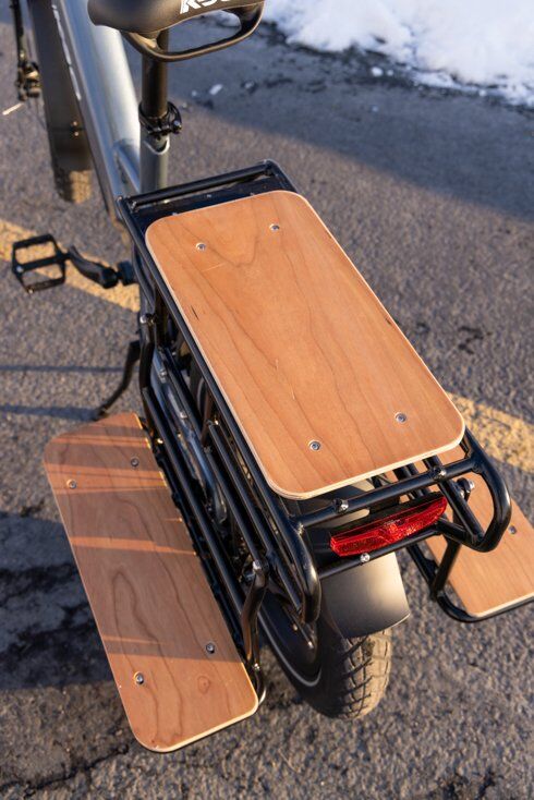 Wooden E-Bike Rack