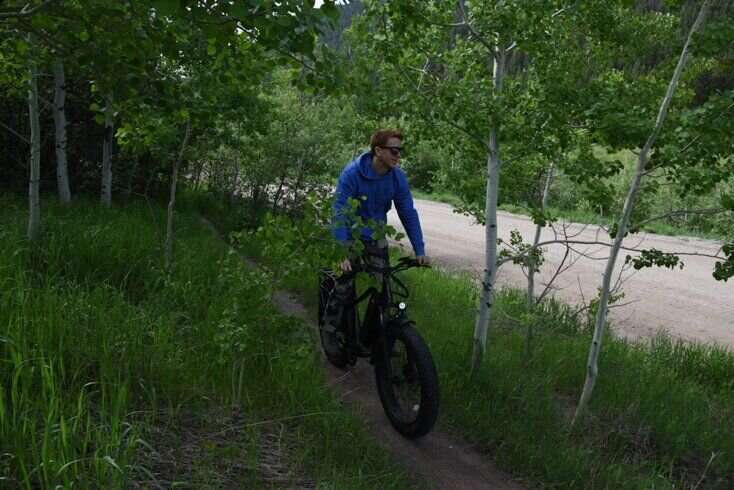 Mike Hardaker Testing E-Ride1up Rift Electric Bicycle