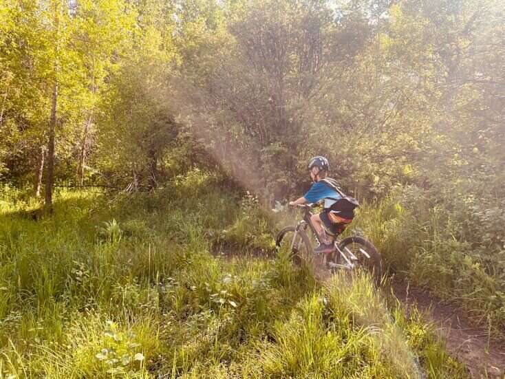Jackson Ariano Mountain Biking Near Jackson, WY