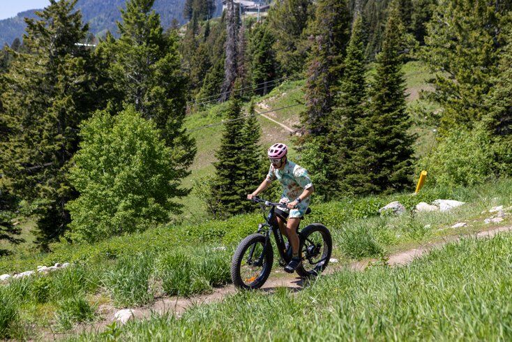Man Riding Uphill