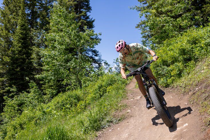 Adam Meyer Riding MTB in Jackson Hole