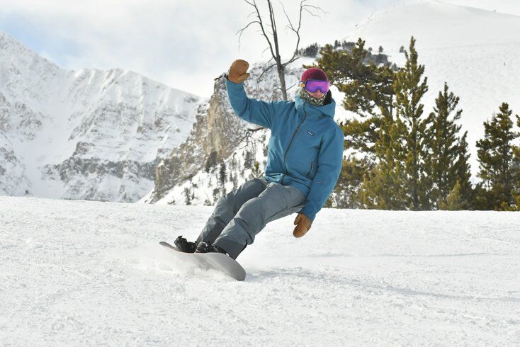 Mike Hardaker Snowboarding on Camber Never Summer Easy Rider Snowboard