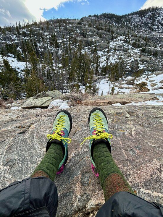 Socks with Bright Shoes
