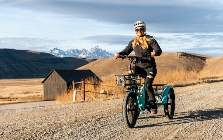 Women Riding Trike on Dort Road