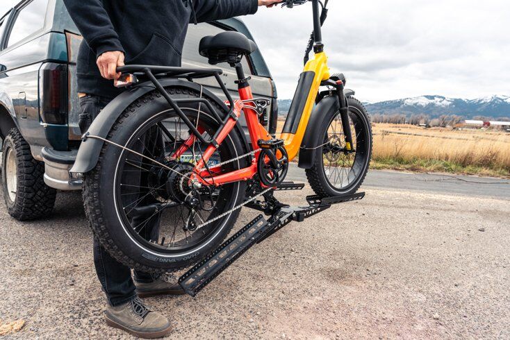 E-Bike on Rack