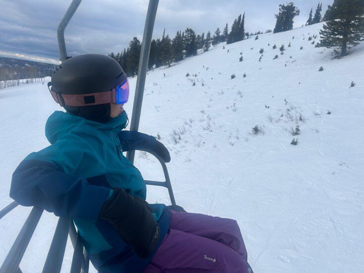 Women Rocking Patagonia Jacket on the Lifts