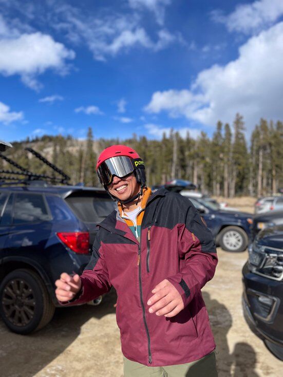 Happy Skier in Powster Goggles
