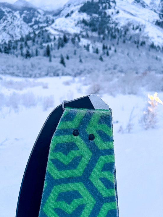 Tip clip and rivets after final assembly