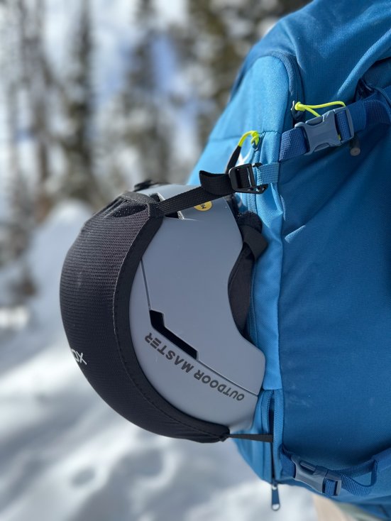 Helmet on Backpack
