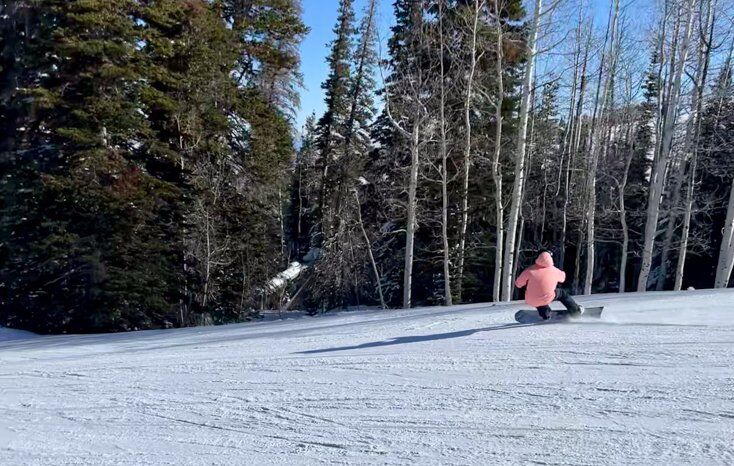 Man Making Heel Side Turn