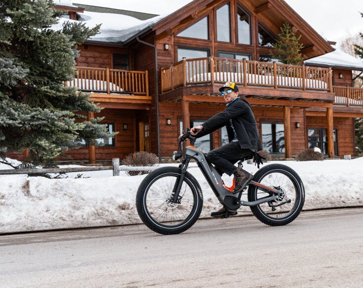 Man Riding Heybike HERO E-Bike