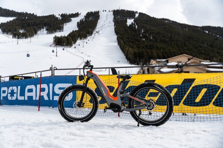 Heybike E-Bike on Snow