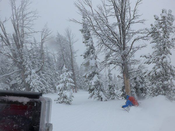 Jake Stinson Skiing Teton Pass