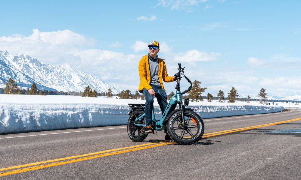 Rattan Pinus E-Bike Review Mike Hardaker Mountain Weekly News Founder on the Rattan Pinus E-Bike