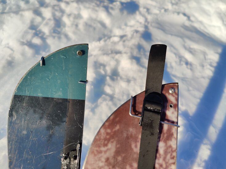 The Tail Clip Shown Closed on the Big Sky Mountain Products Skins