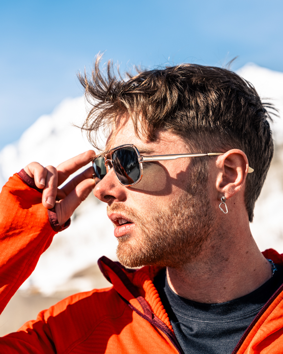 Man Wearing Caddis Readers