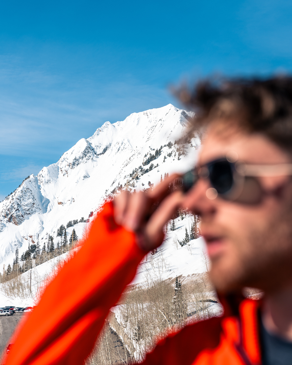 Man Wearing Sunglasses in the High Country