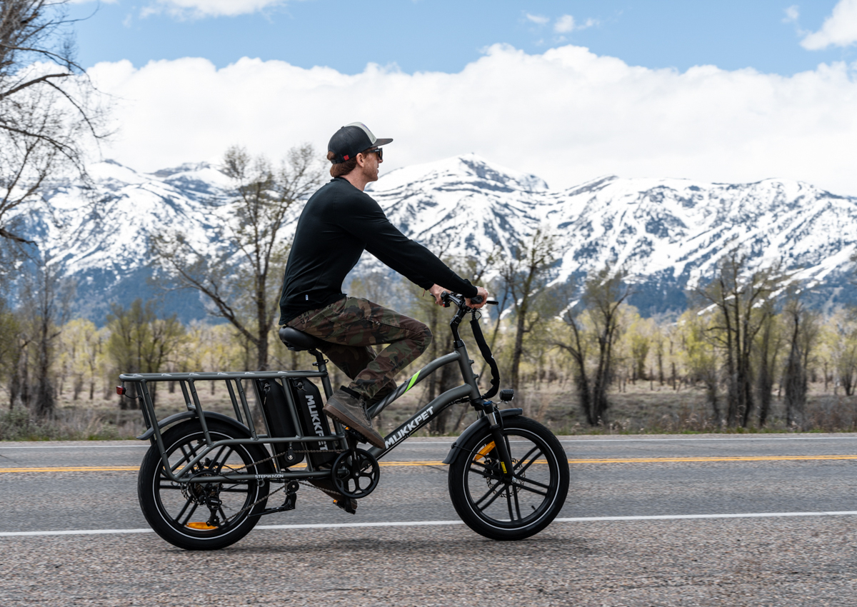 Man Zooming On E-Bike