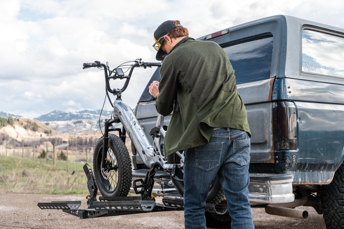 E-Bike on Bike Rack