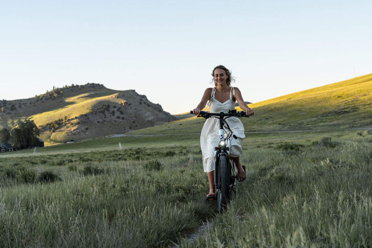 Women on Test Ride with E-Bike