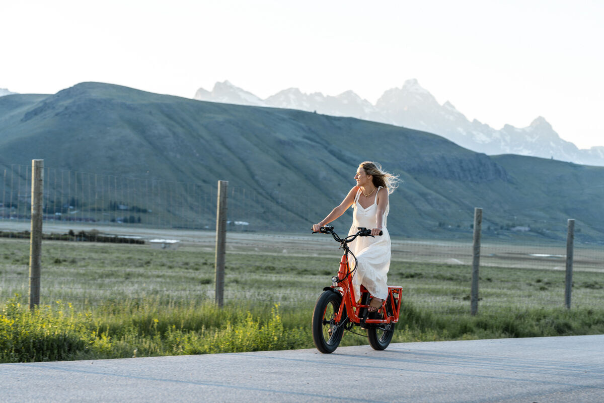 Women out for E-Bike Ride