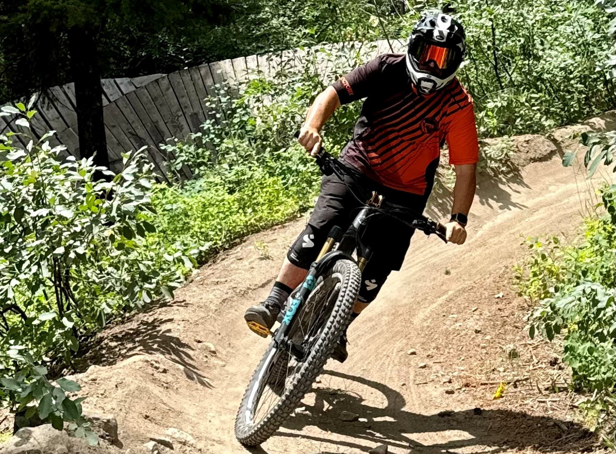 Man Riding MTB at Jackson Hole