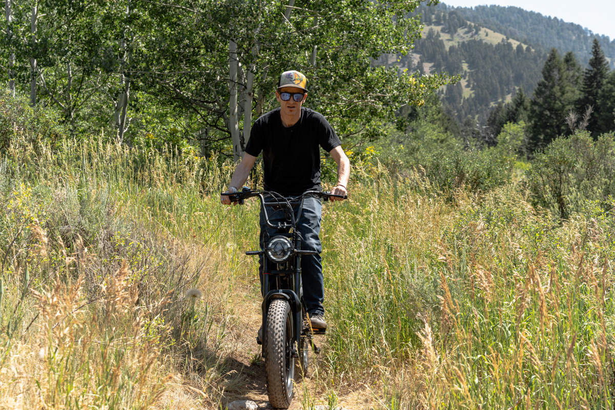 Mike Riding Riding E-Bikes