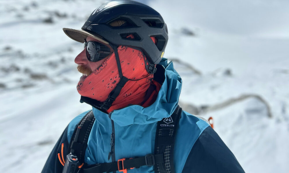 Ombraz Teton Sunglasses Review Man Wearing Ombraz Sunglasses in the Backcountry