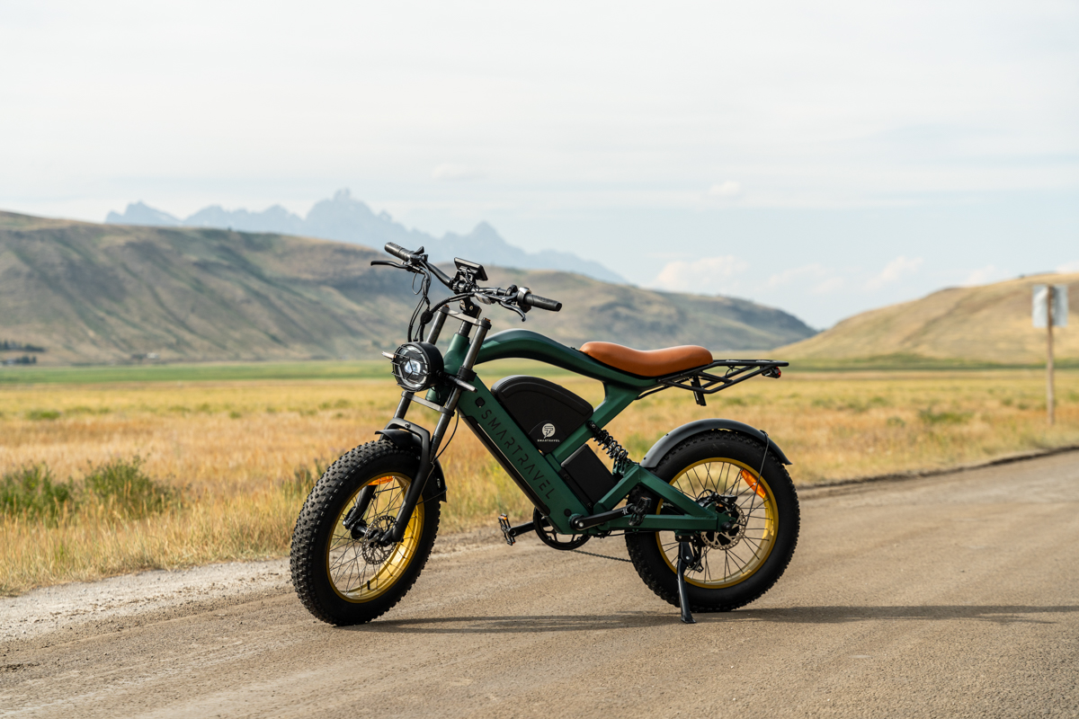 E-Bike on Elk Refuge in Jackson, WY