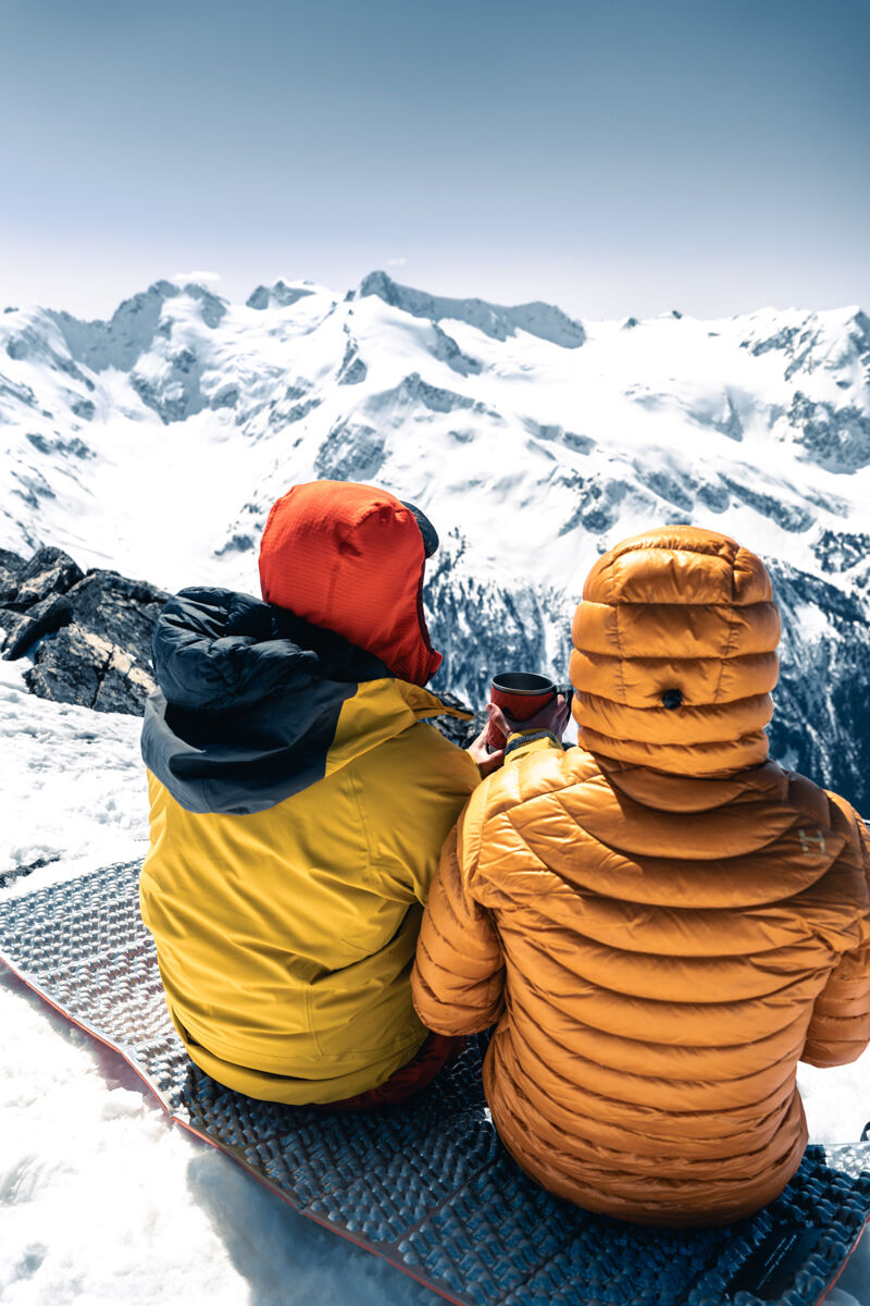 Couple Sitting in the Backcountry