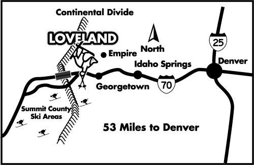 Driving Between Denver and Loveland Map and Mileage