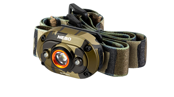 Nebo Hunting Headlamp in Camo for Early Morning Hunts with Red Light Option