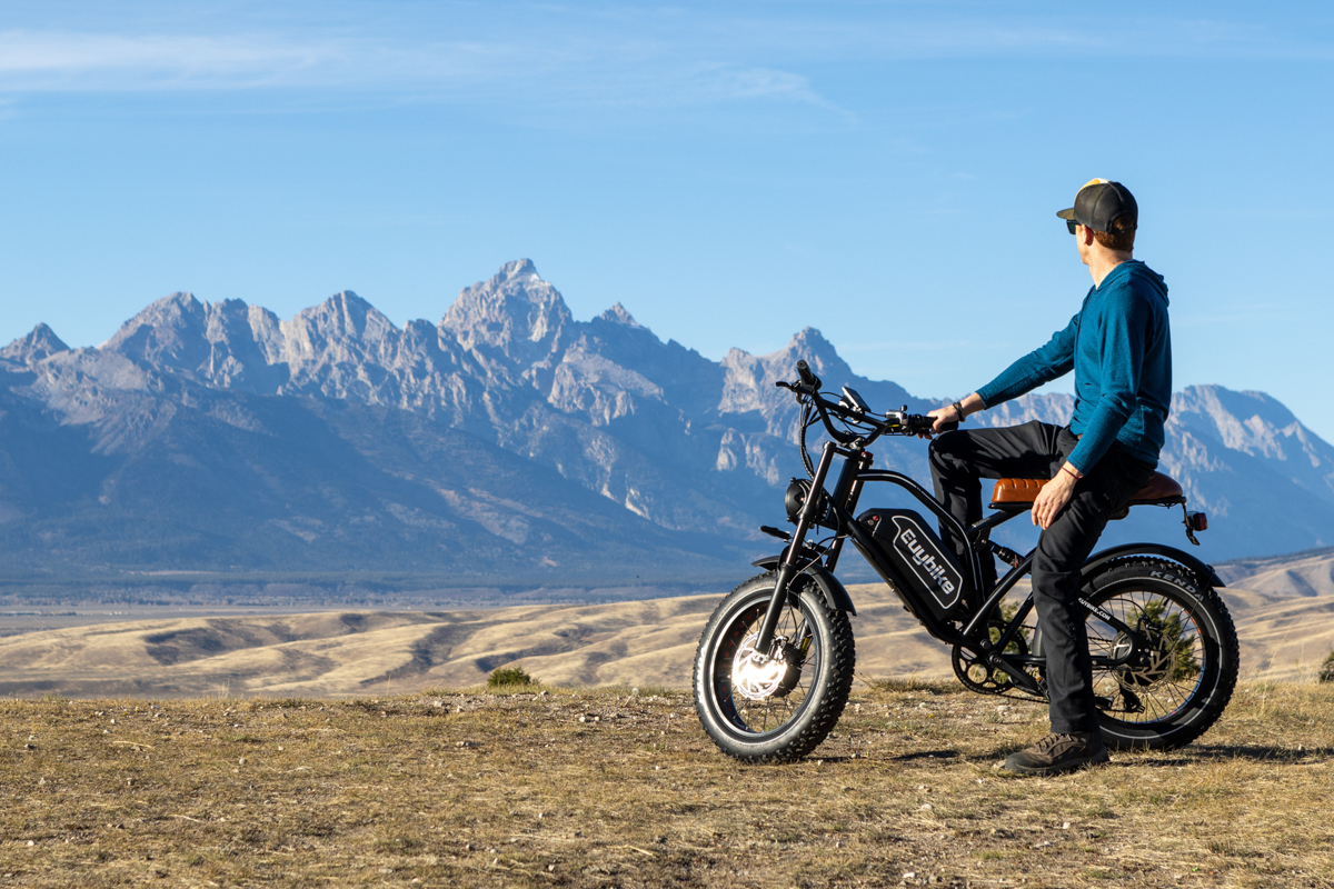 Man Chilling on E-Bike