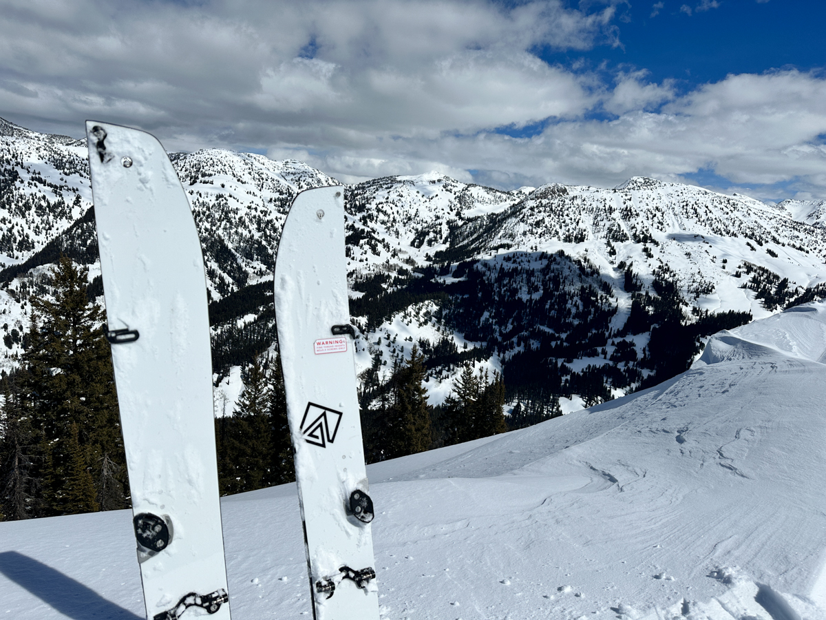 Splitboard at the Top of the Mountain