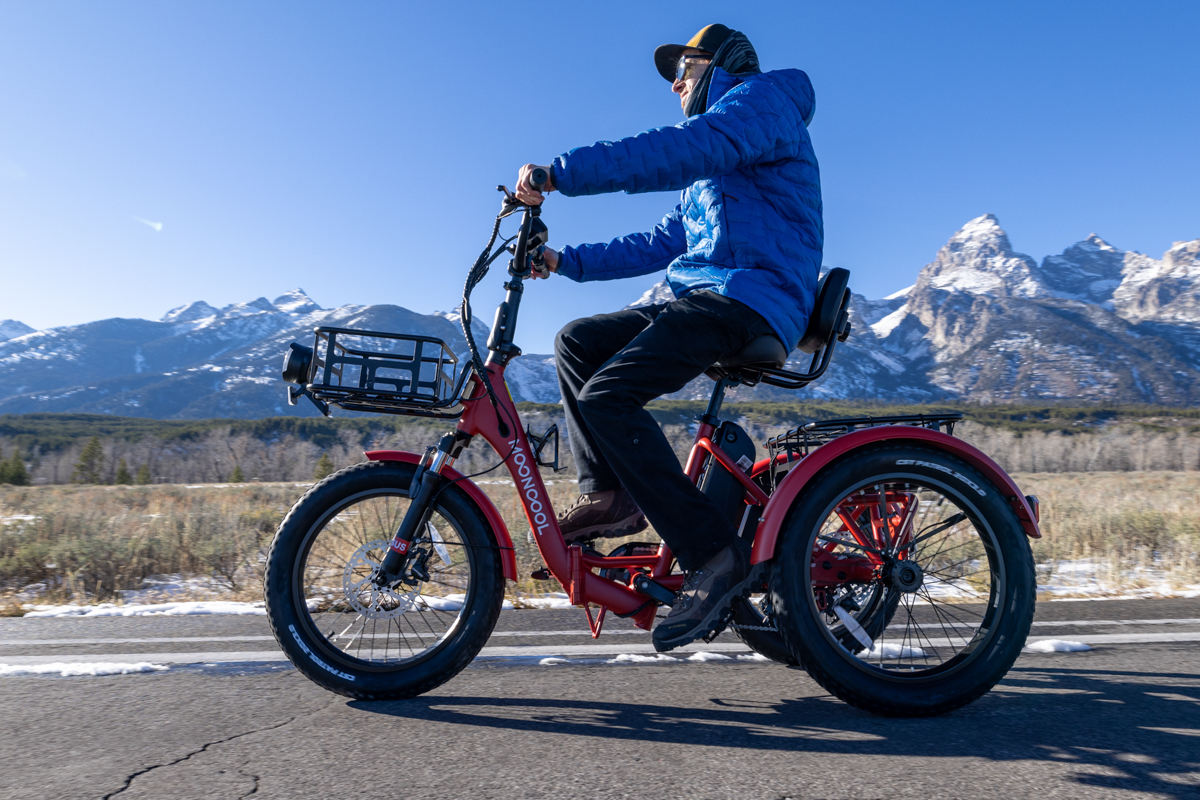 Man Riding Trike at Speed