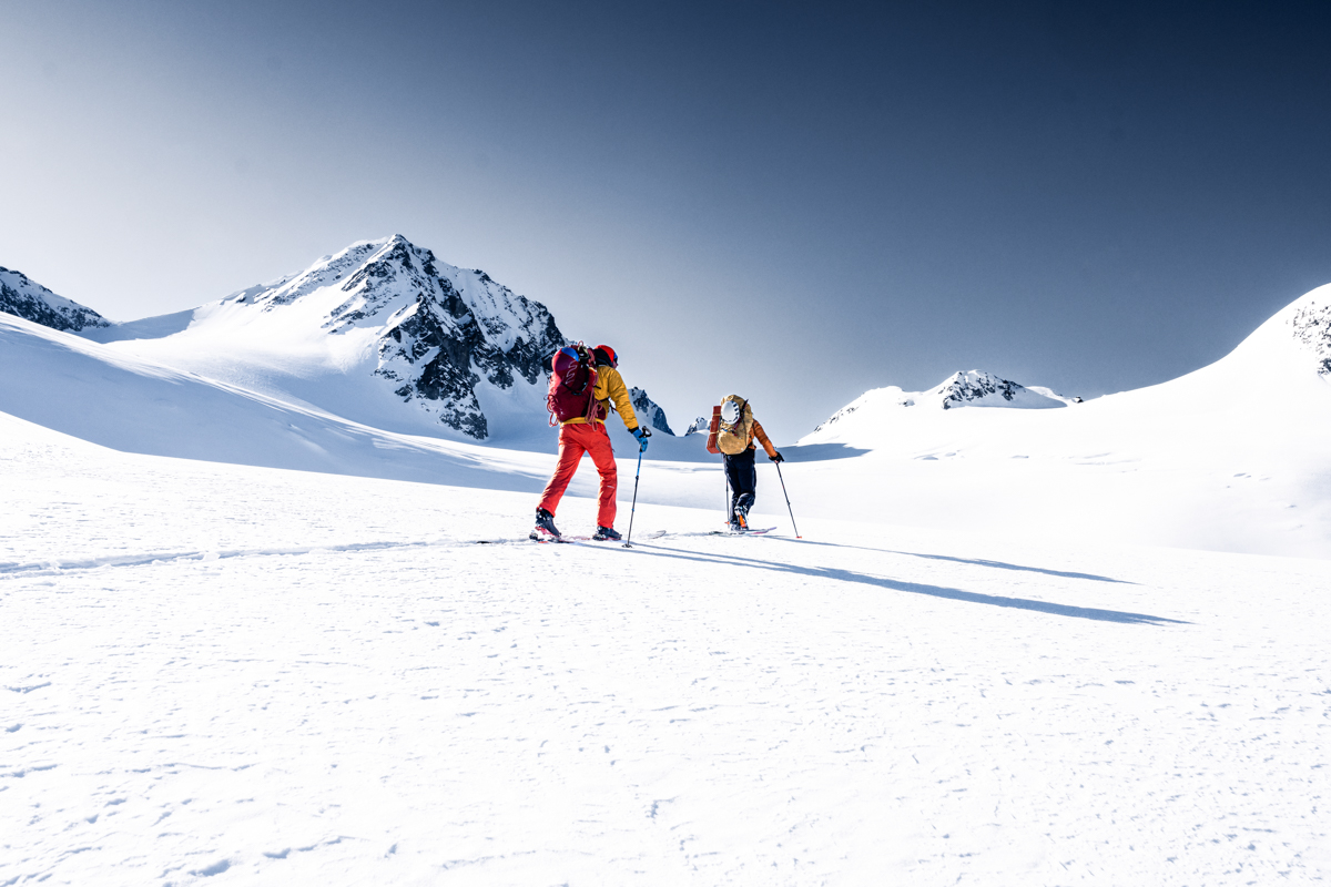 Man Ski Touring