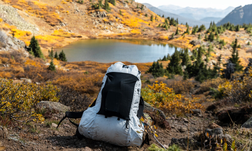 Outdoor Vitals CS40 Ultra Backpack Review Outdoor Vitals CS40 Ultra Backpack With Fall Leaves in Mountains